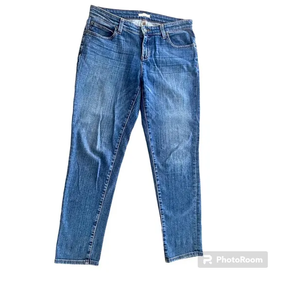 Eileen Fisher Organic Cotton Straight Leg Denim Jean size 4