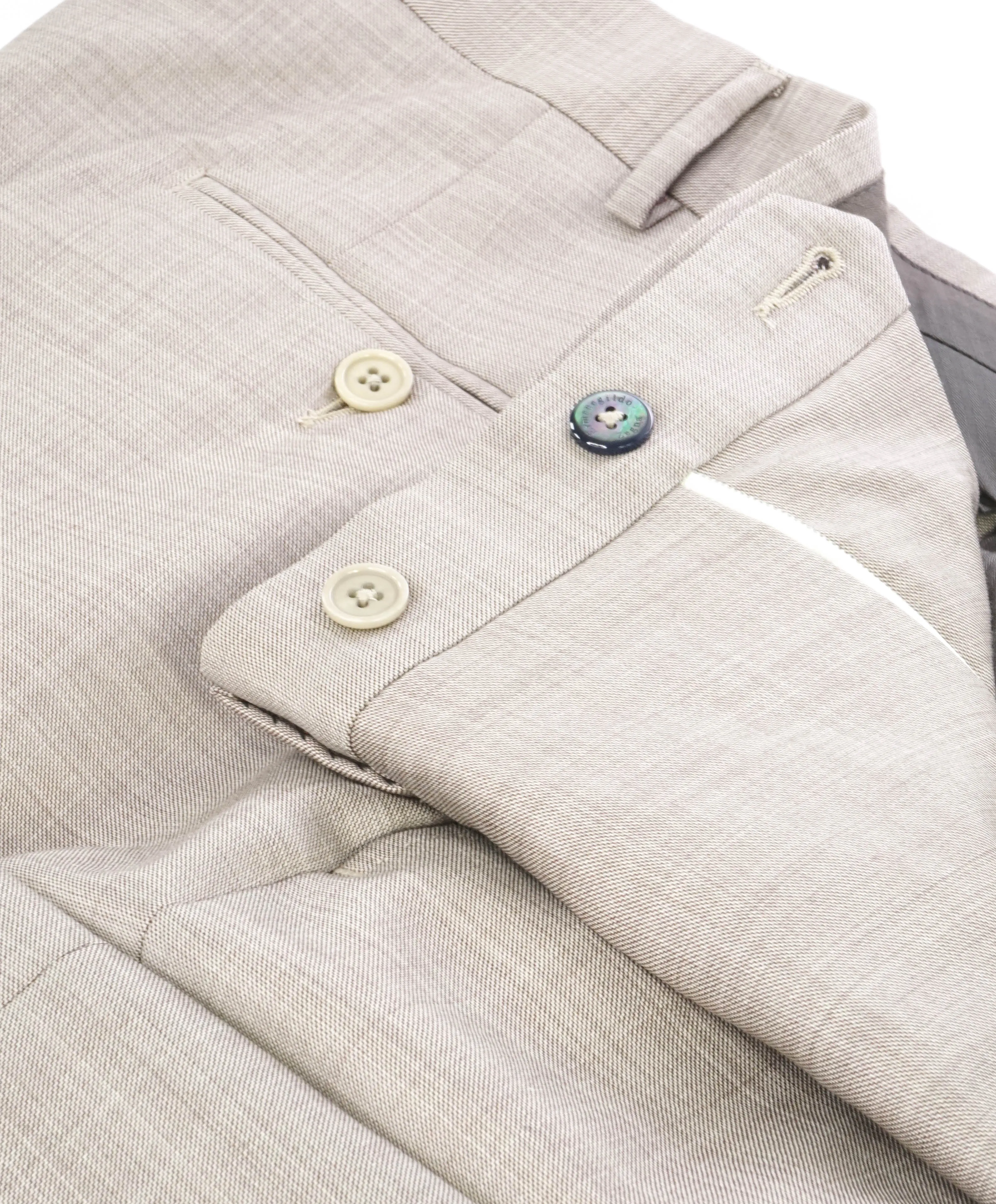 ERMENEGILDO ZEGNA - "322606" Light Brown MOP Premium Pants - 36W (52EU)