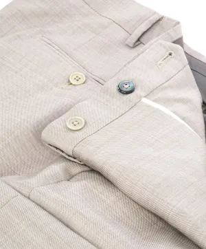 ERMENEGILDO ZEGNA - "322606" Light Brown MOP Premium Pants - 36W (52EU)