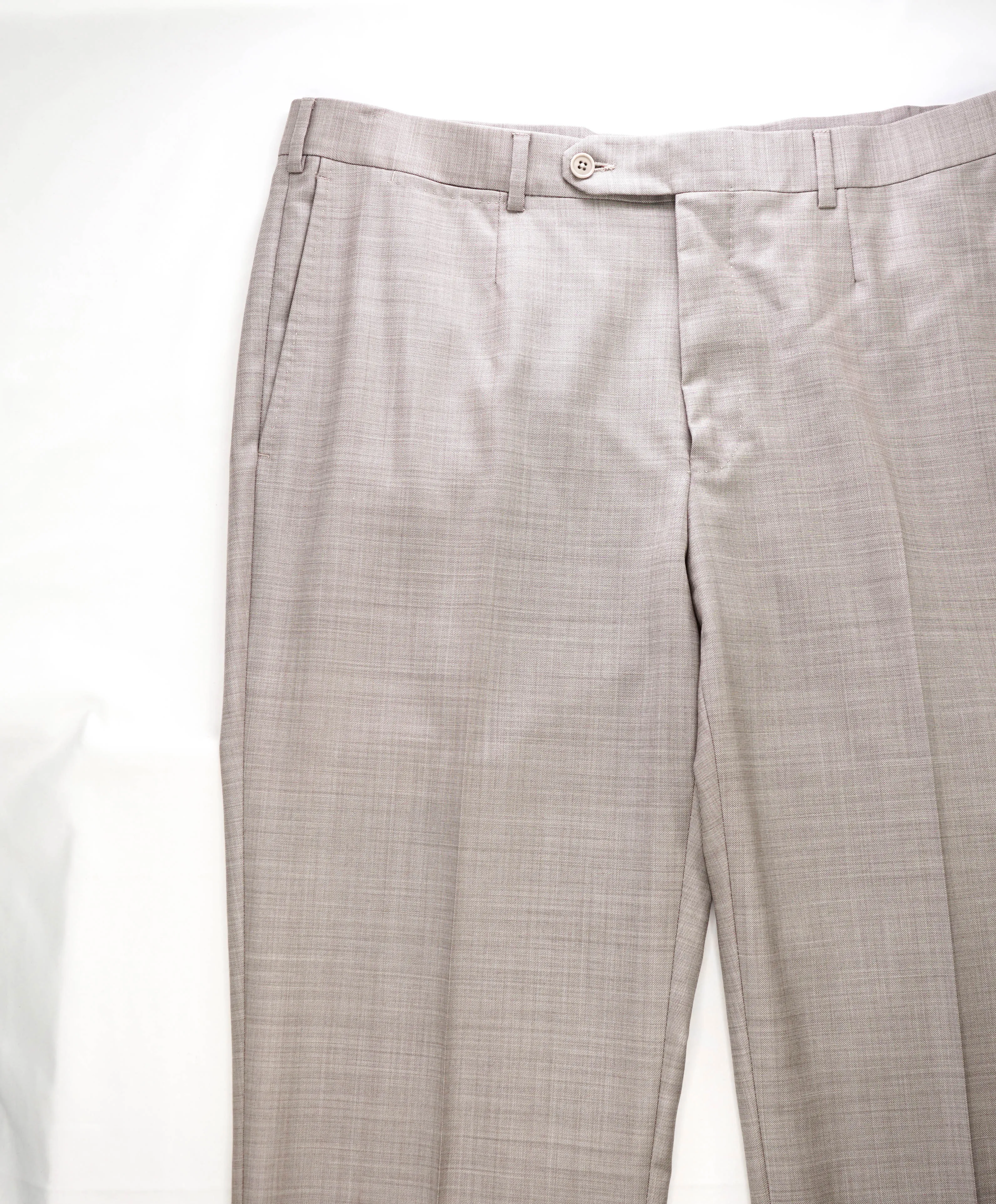 ERMENEGILDO ZEGNA - "322606" Light Brown MOP Premium Pants - 36W (52EU)