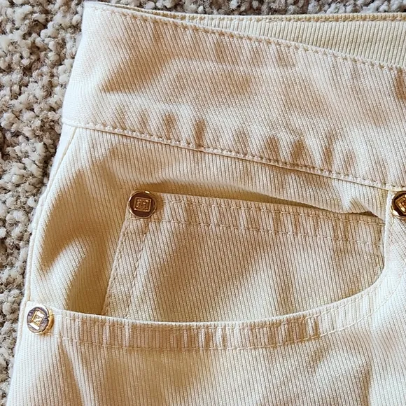 Escada Canary Yellow Straight Leg Jeans Size 40 or US 8
