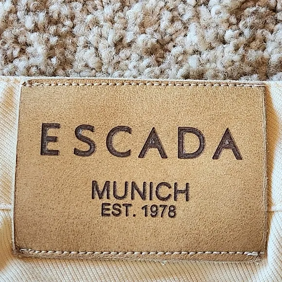 Escada Canary Yellow Straight Leg Jeans Size 40 or US 8