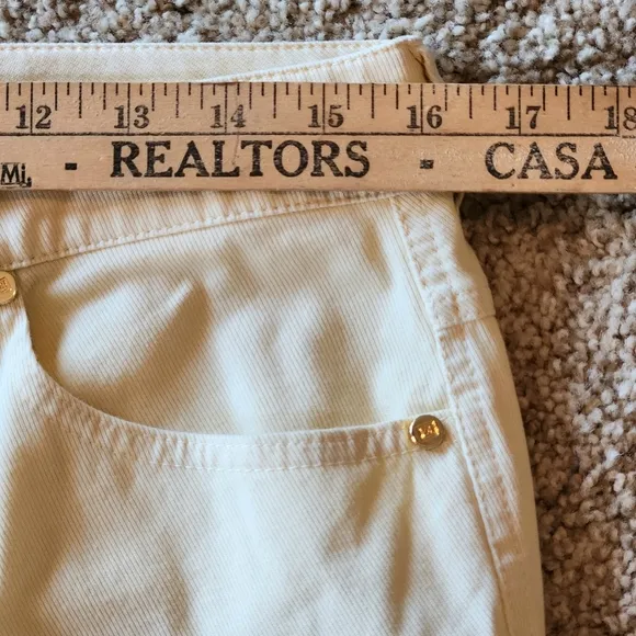 Escada Canary Yellow Straight Leg Jeans Size 40 or US 8