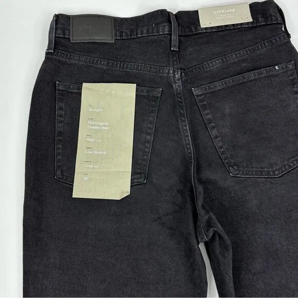 Everlane Women's NWT Coal The Original Cheeky Minimalist Jeans W28-30 Crop/L26.5