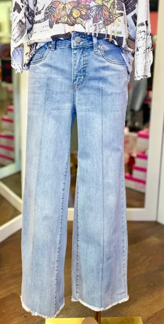 FDJ Olivia Wide Pale Wash Jeans