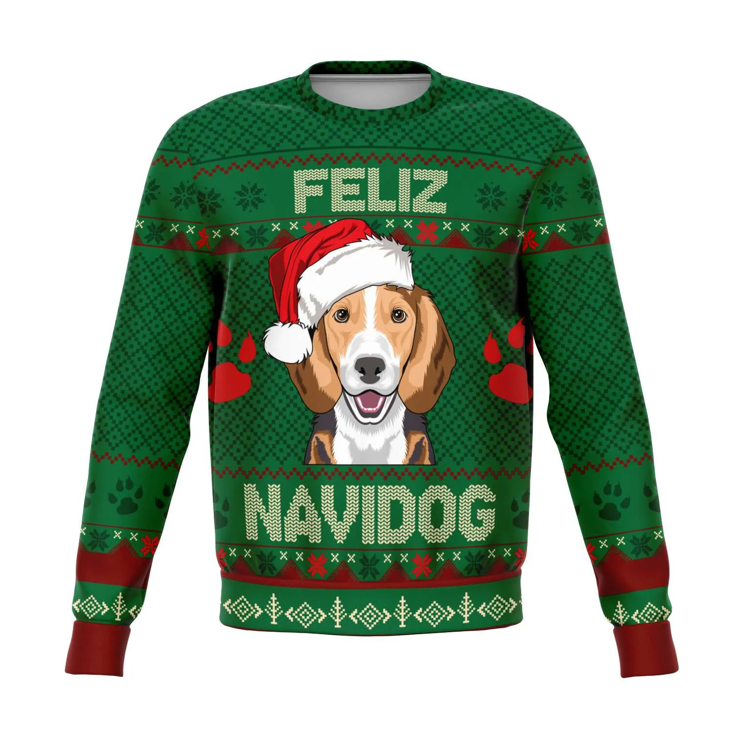 Feliz Navidog - Beagle - Athletic Sweatshirt