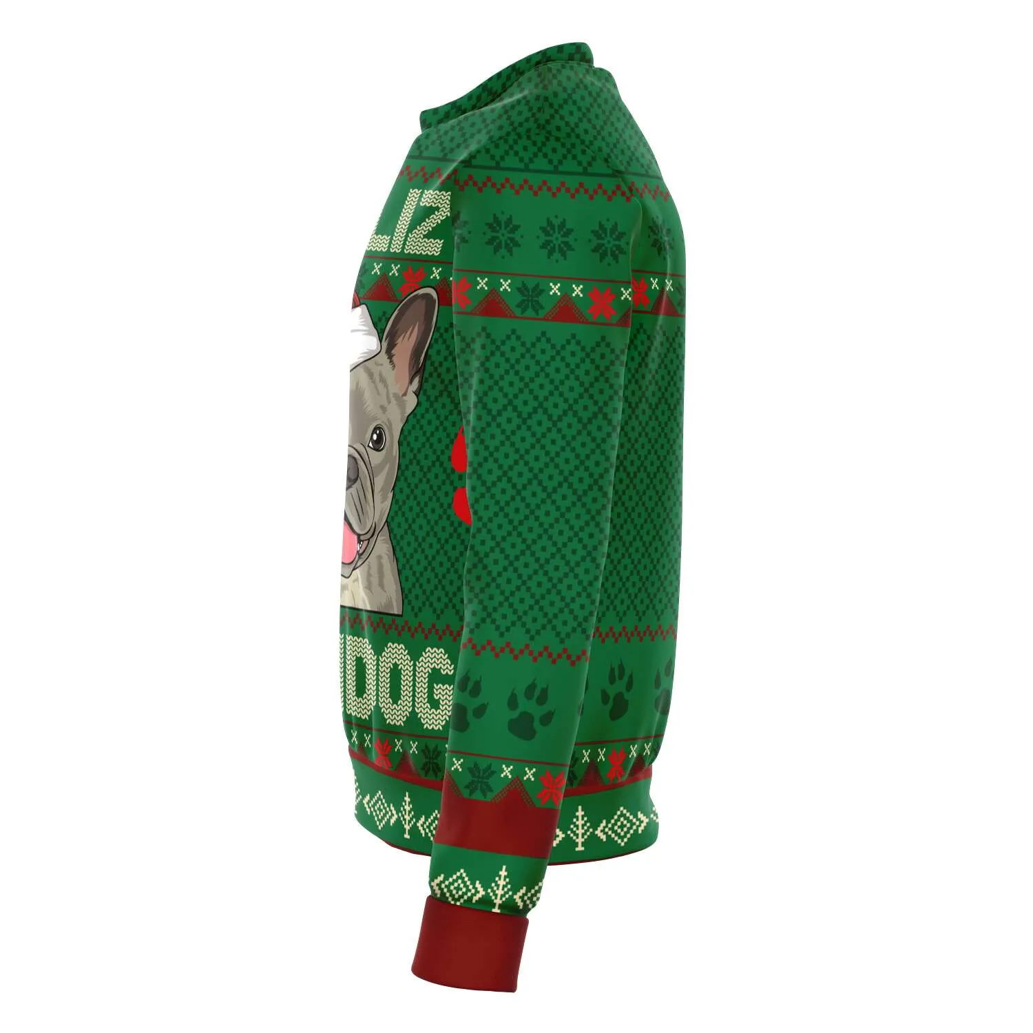 Feliz Navidog - French Bulldog - Athletic Sweatshirt
