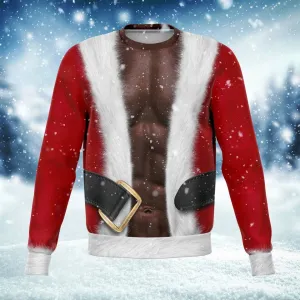Fitness Santa Dark Skin Sweatshirt