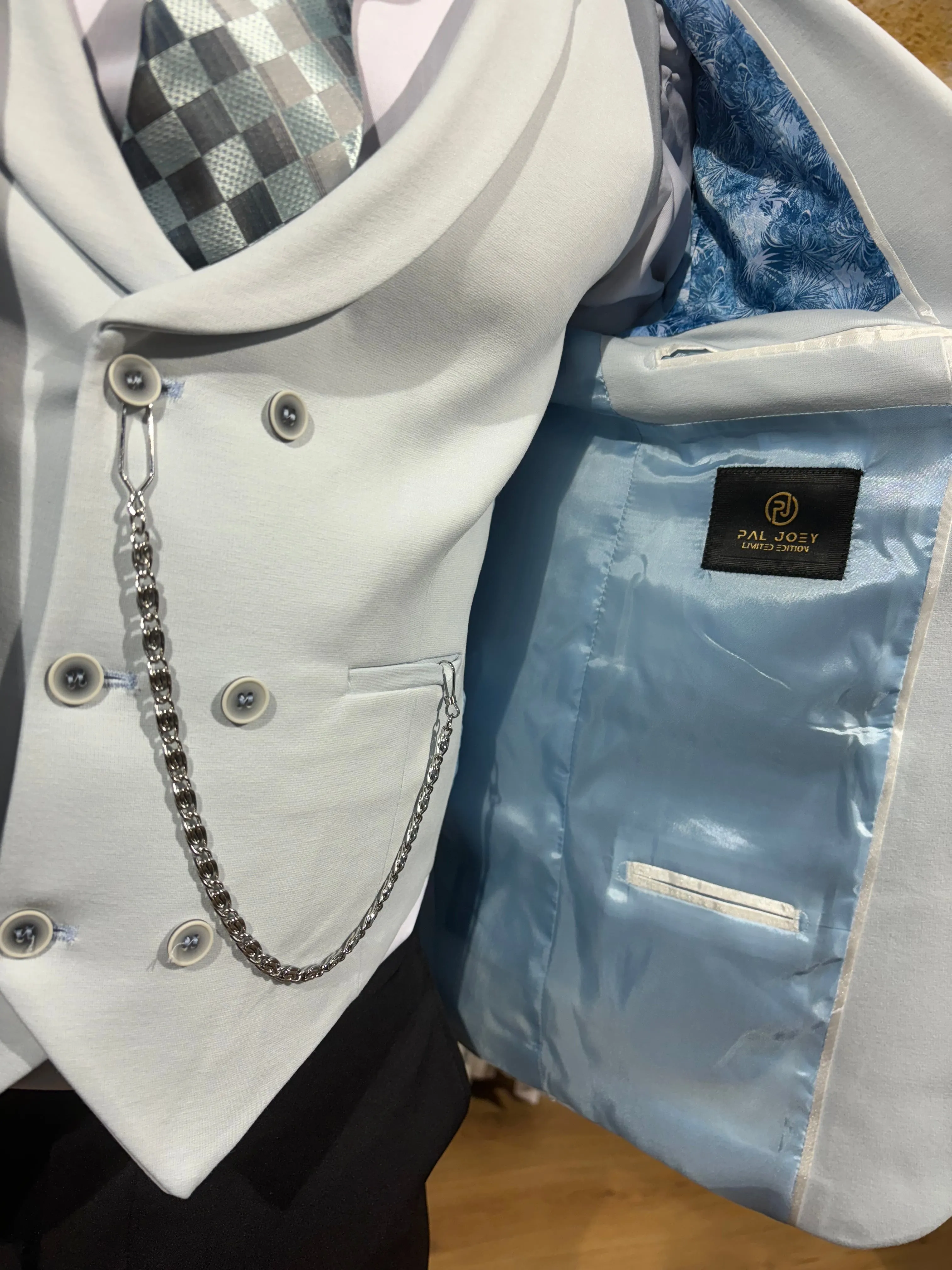 Florence - Ice Blue 3 Piece Suit