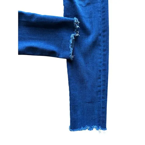 FRAME Denim Ali High Rise Skinny Raw Hem Ankle Jeans Size 26 $220