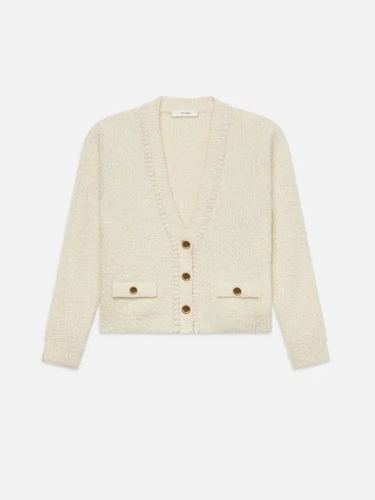 FRAME Double Pocket Cropped Cardi
