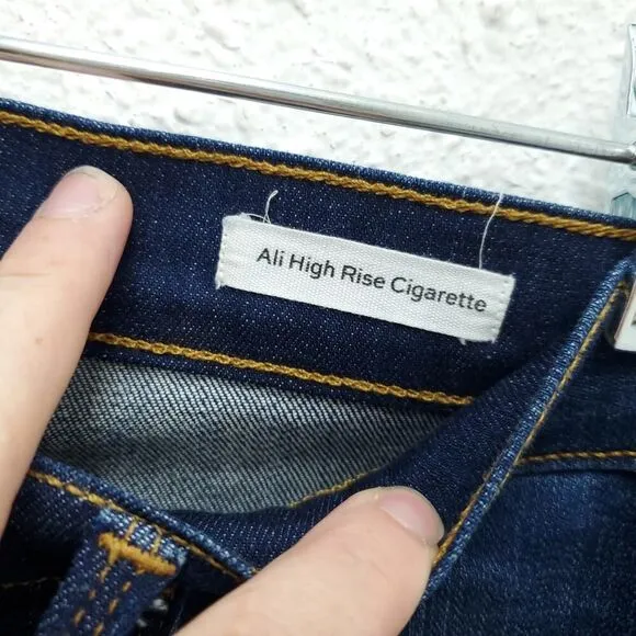 FRAME Ali High Rise Cigarette Leg Medium Wash Mid Rise Jeans