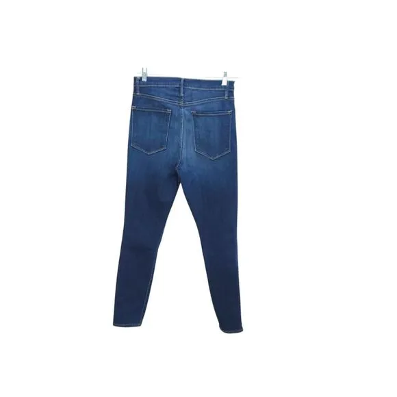 FRAME Ali High Rise Cigarette Leg Medium Wash Mid Rise Jeans