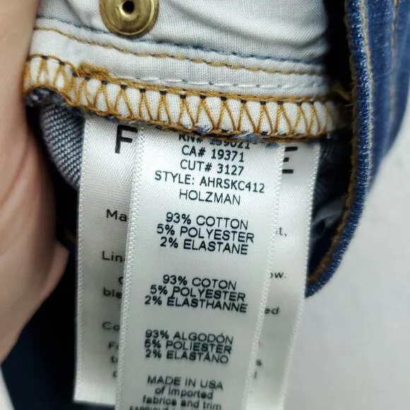 FRAME Ali High Rise Cigarette Leg Medium Wash Mid Rise Jeans