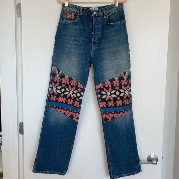 Free People Rocky Mountain Straight Leg Jeans