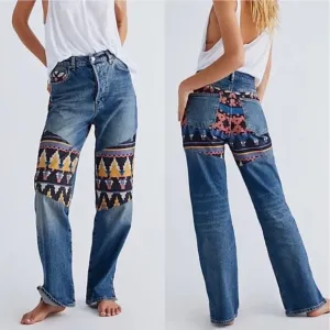 Free People Rocky Mountain Straight Leg Jeans
