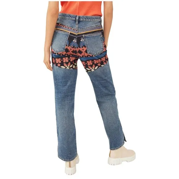 Free People Rocky Mountain Straight Leg Jeans