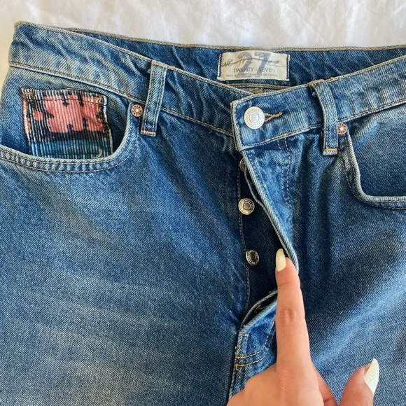 Free People Rocky Mountain Straight Leg Jeans