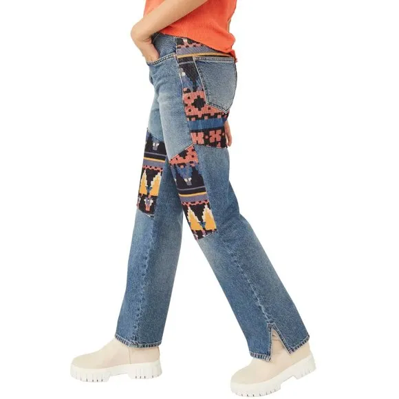 Free People Rocky Mountain Straight Leg Jeans