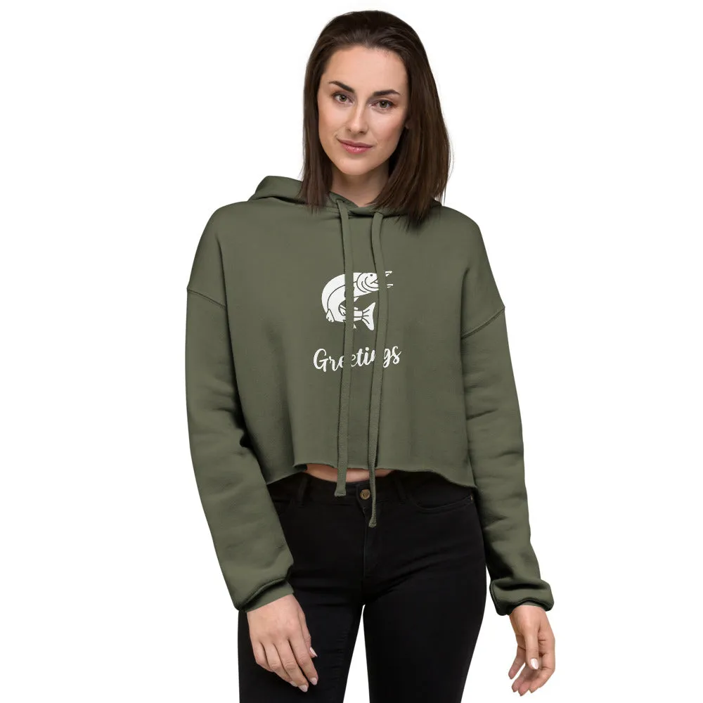 Friendly Fish Crop Hoodie