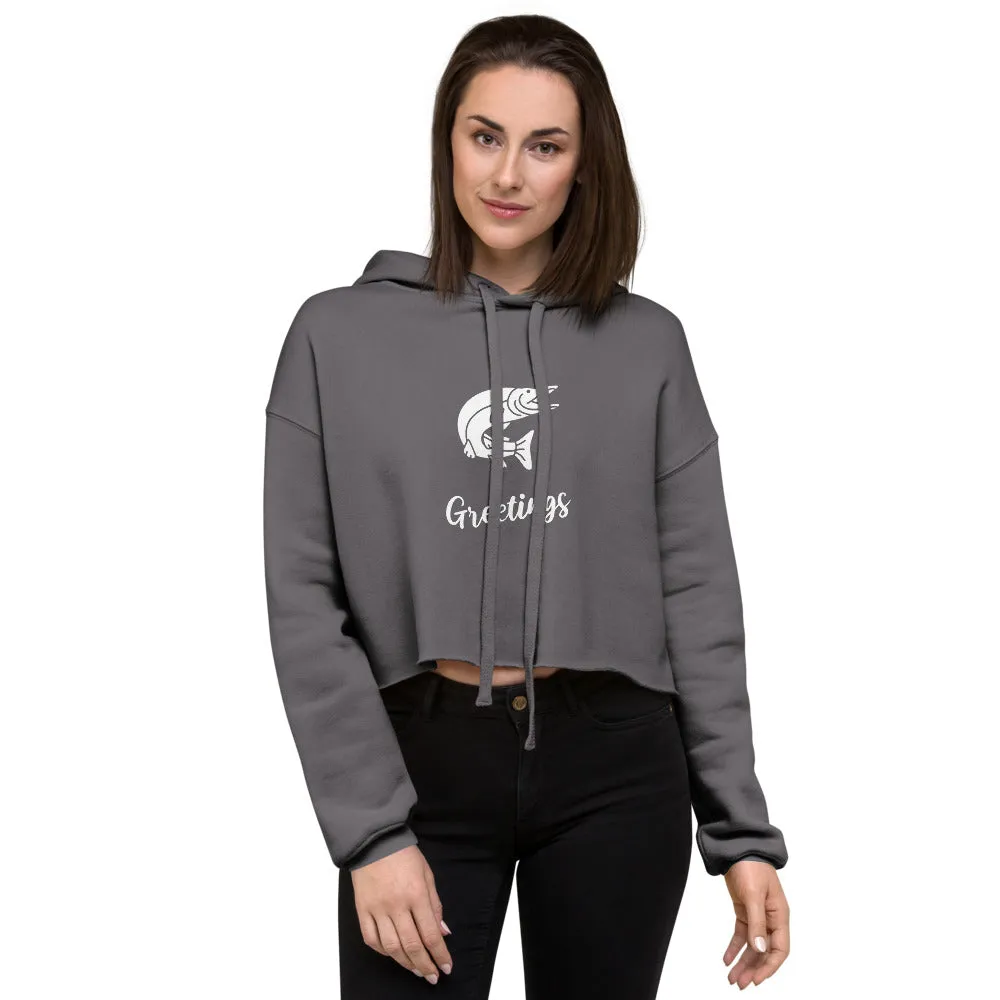 Friendly Fish Crop Hoodie