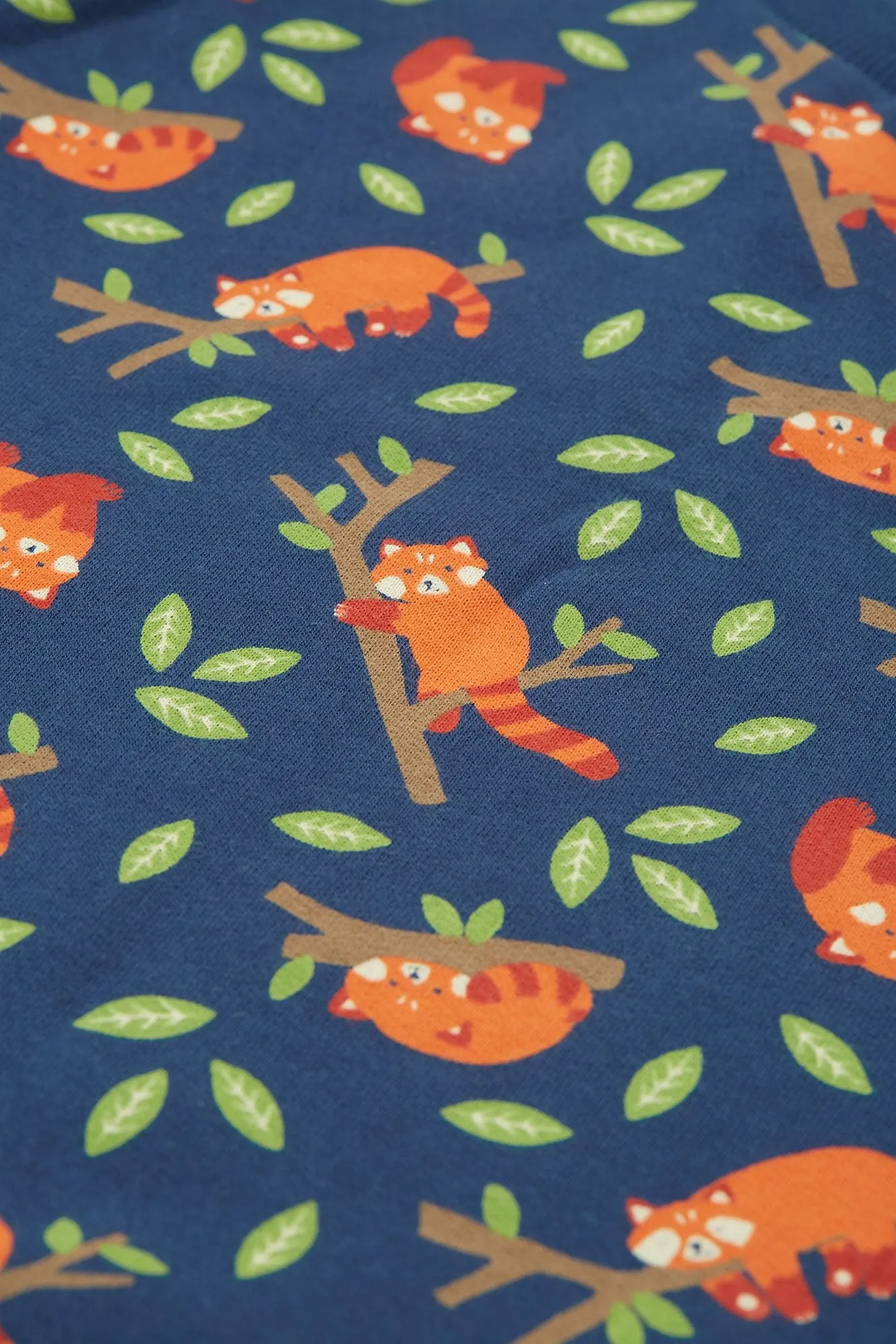 Frugi Easy On Infant Sweatshirt Red Panda Pals