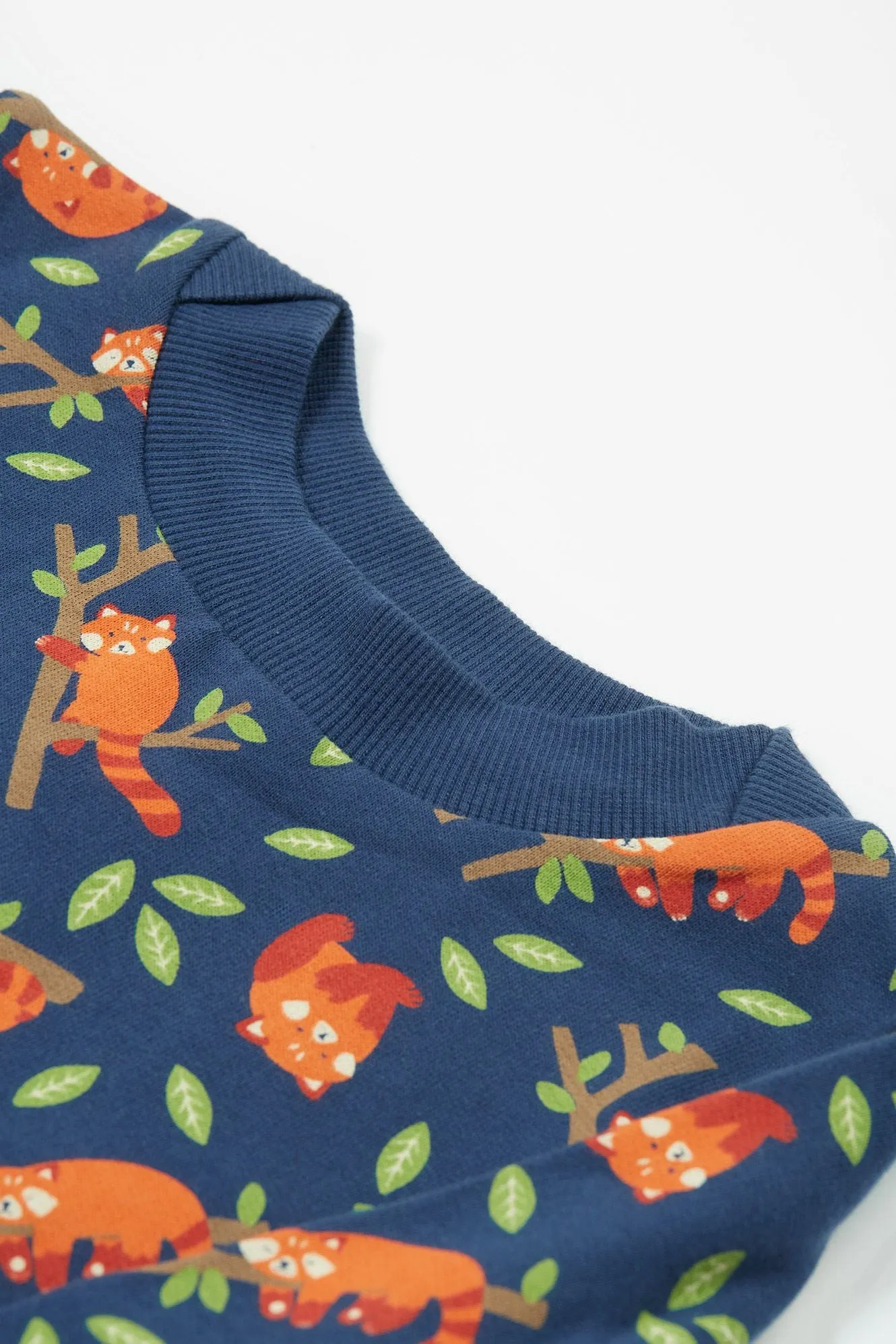 Frugi Easy On Infant Sweatshirt Red Panda Pals