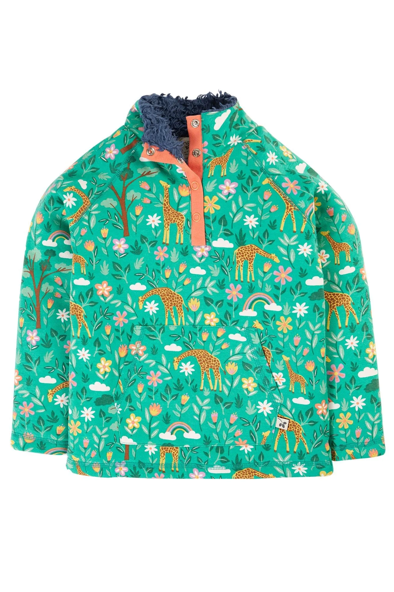 Frugi Snuggle Fleece 500030A4atog Giraffes