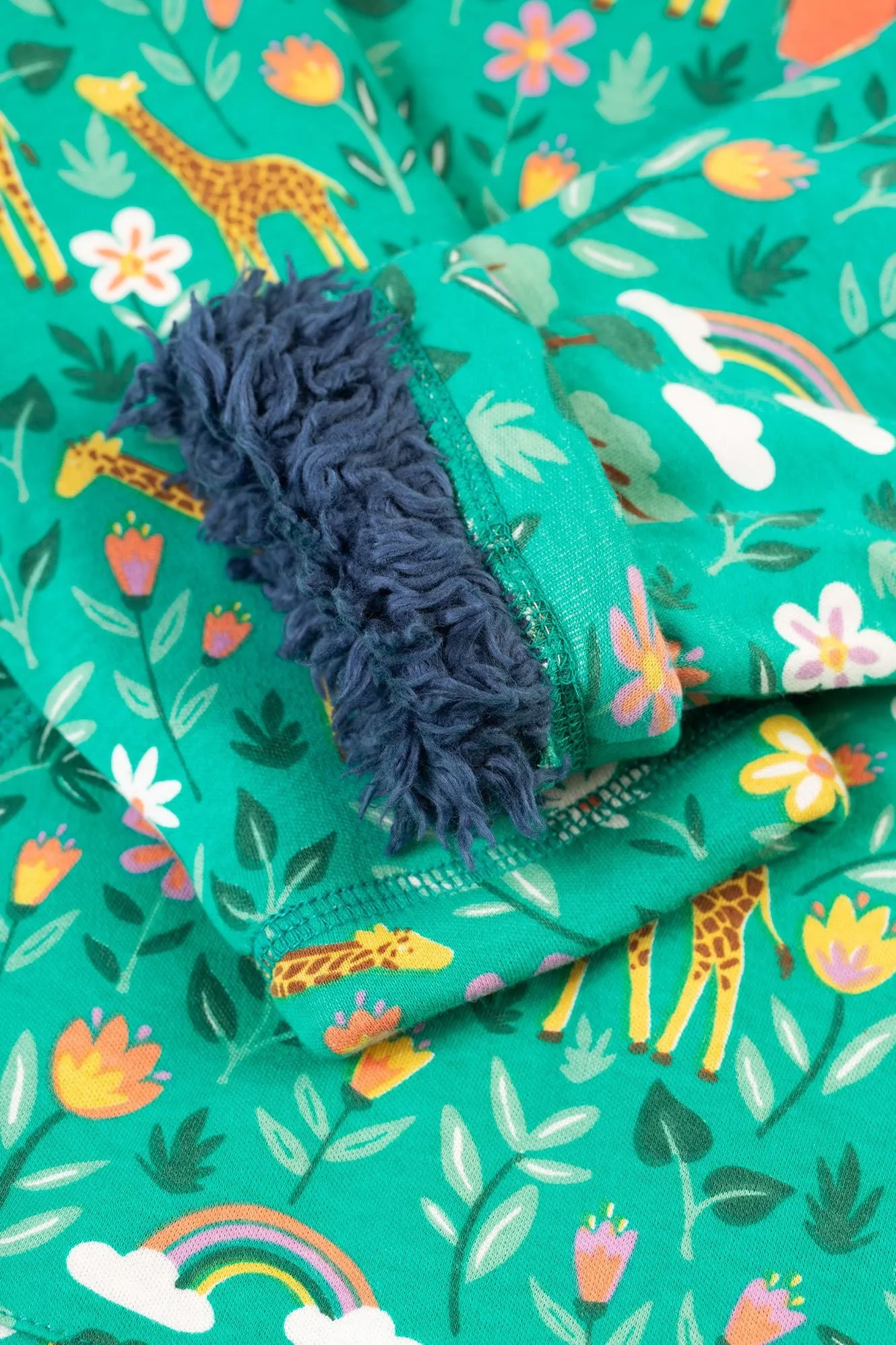 Frugi Snuggle Fleece 500030A4atog Giraffes