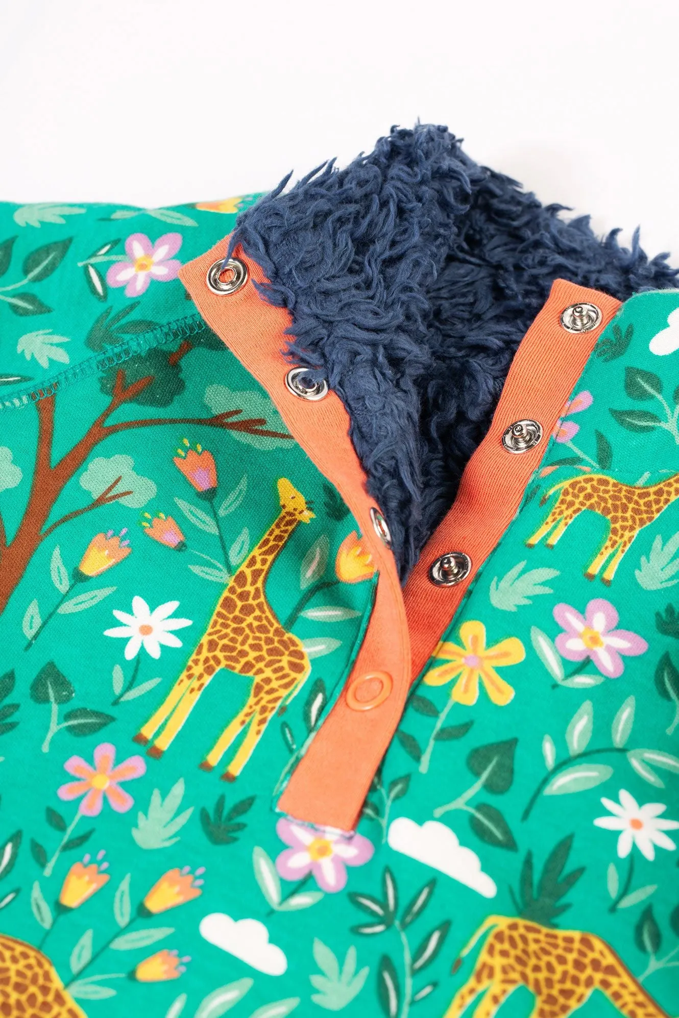 Frugi Snuggle Fleece 500030A4atog Giraffes