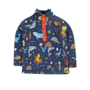 Frugi Snuggle Fleece Ph6na Rainbow Sea