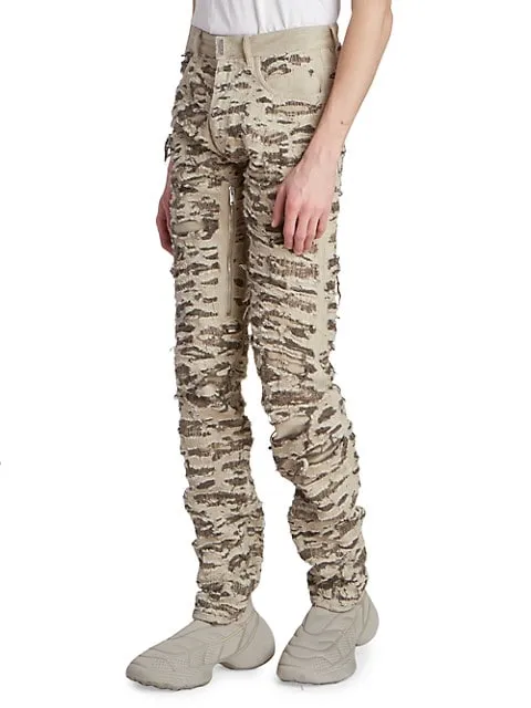 Givenchy Slim-Fit Slash Denim Trousers