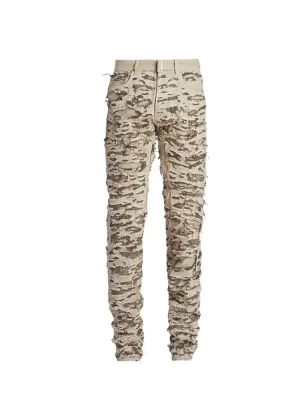 Givenchy Slim-Fit Slash Denim Trousers