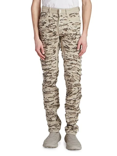 Givenchy Slim-Fit Slash Denim Trousers