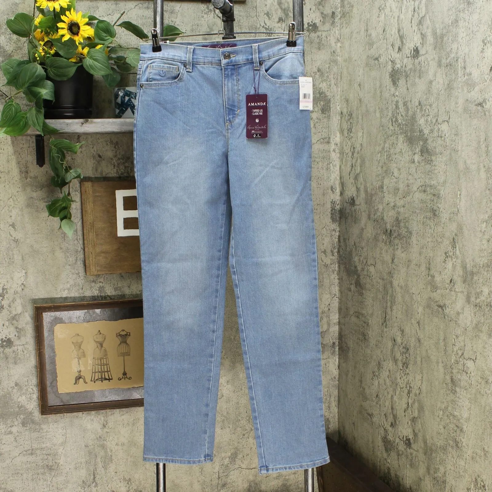 Gloria Vanderbilt Women's Classic Amanda High Rise Tapered Jeans