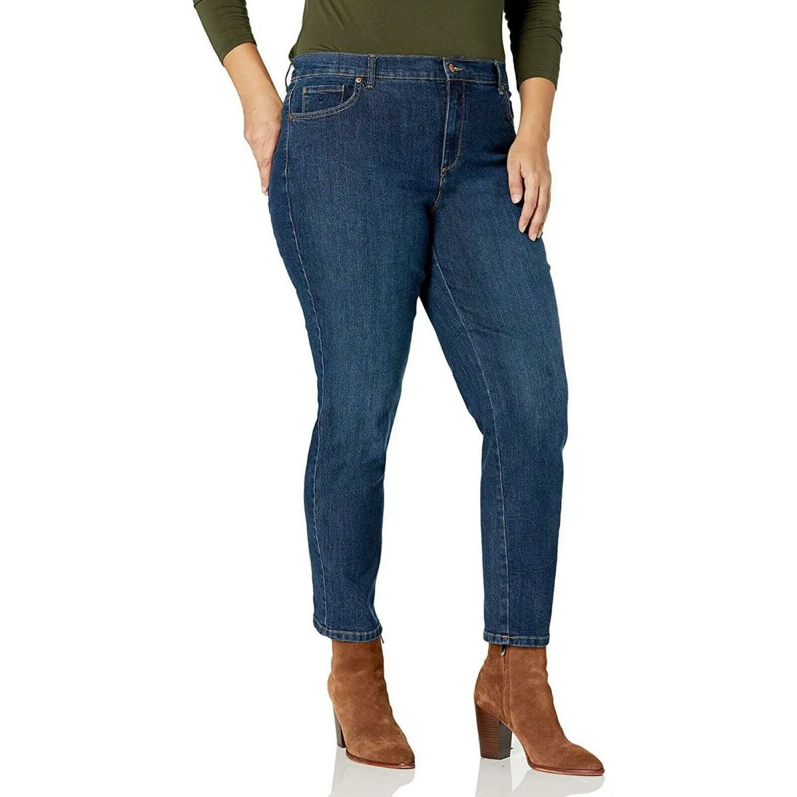 Gloria Vanderbilt Women's Classic Amanda High Rise Tapered Jeans