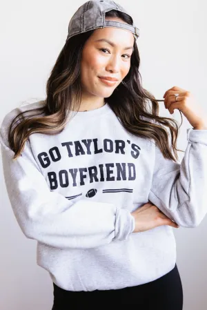 Go Taylor’s Boyfriend Fleece Sweatshirt for Women in Ash Grey | SS-BOYFRIEND-ASH