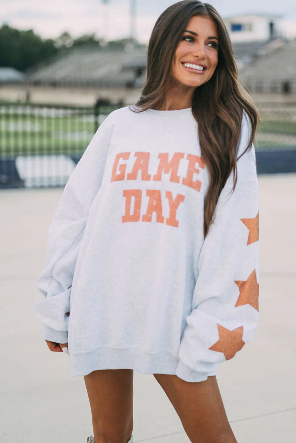 Grapefruit Orange Game Day Graphic Sweatshirt