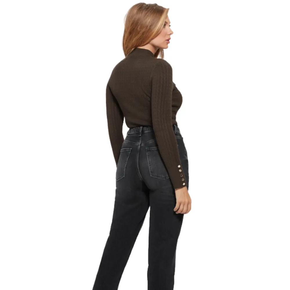 Guess Bettie Cable Mock Neck Sweater