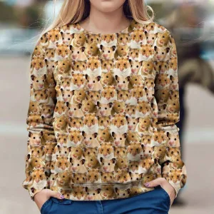 Hamster - Full Face - Premium Sweatshirt