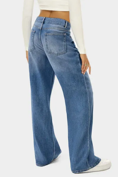 Hazel Blues® |  High Waist Wide Leg Jeans