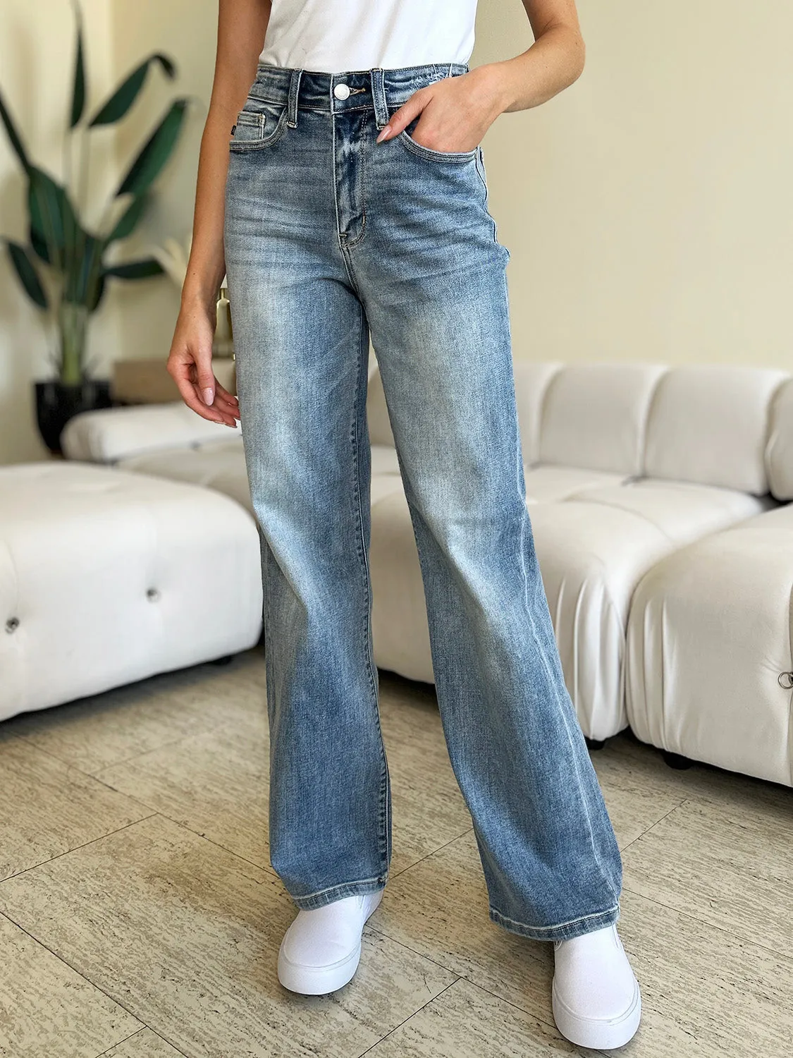 Hazel Blues® |  Judy Blue High Waist Straight Jeans