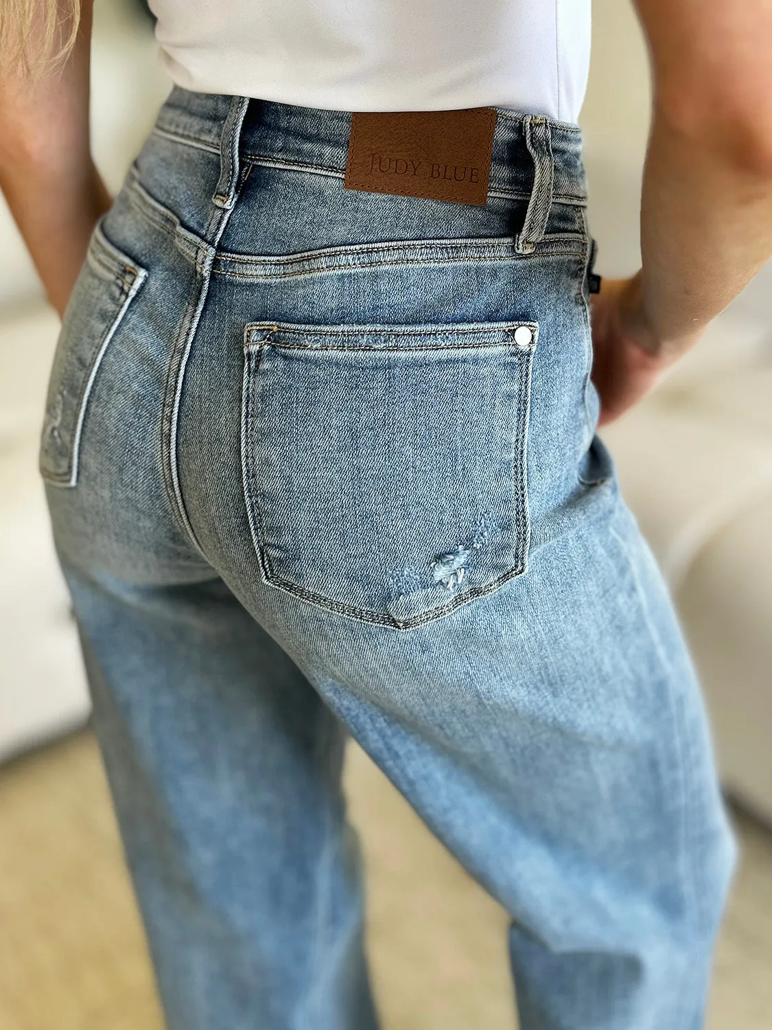 Hazel Blues® |  Judy Blue High Waist Straight Jeans