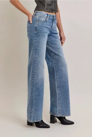 Hidden Jeans Alex Mid Rise Wide Leg