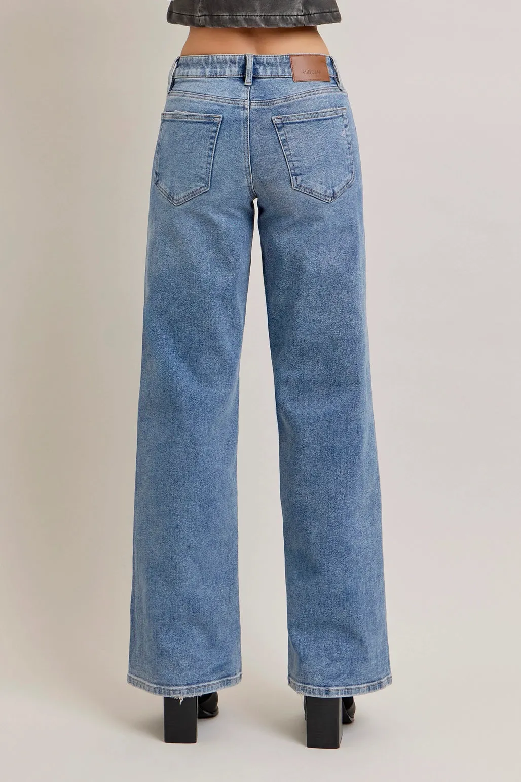 Hidden Jeans Alex Mid Rise Wide Leg