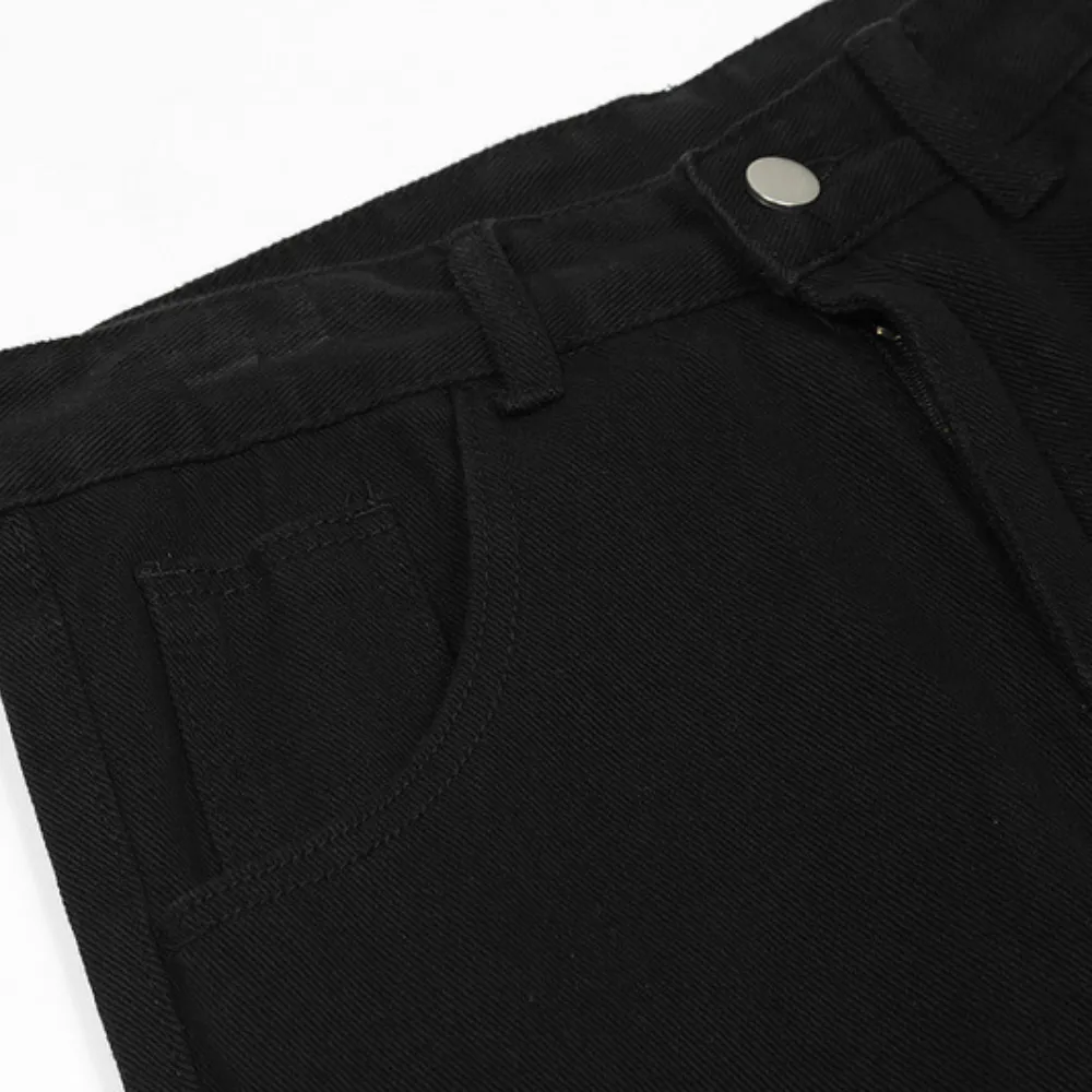 Hip Hop Star Graphic Straight Jeans