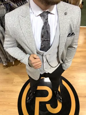 Holyfield 2 - Grey 3 Piece Suit