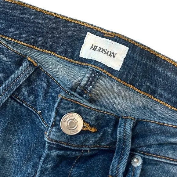 Hudson Bacara Straight Flood Cuff Jeans | Medium Dark Blue | NWOT | Size 26
