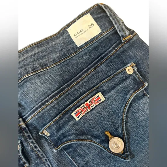 Hudson Bacara Straight Flood Cuff Jeans | Medium Dark Blue | NWOT | Size 26