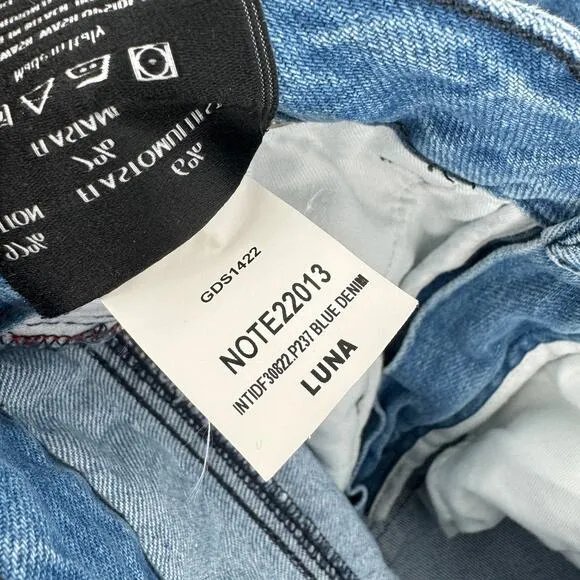 Ines De La Fressage High Rise Straight Luna Jeans Blue Size 27